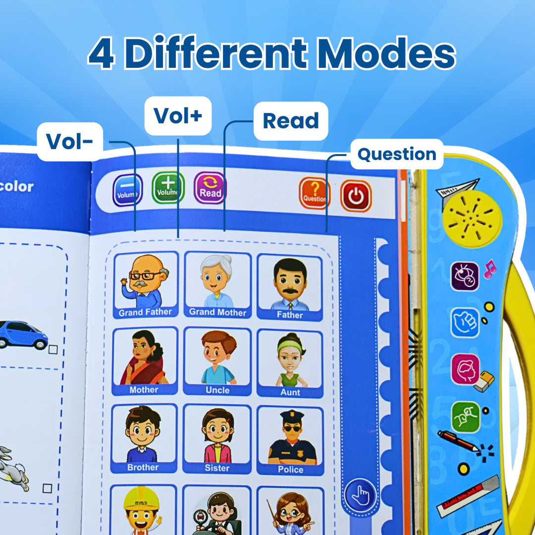 ZOYKID™ Intelligence Book – Interactive Talking Learning Book for Kids